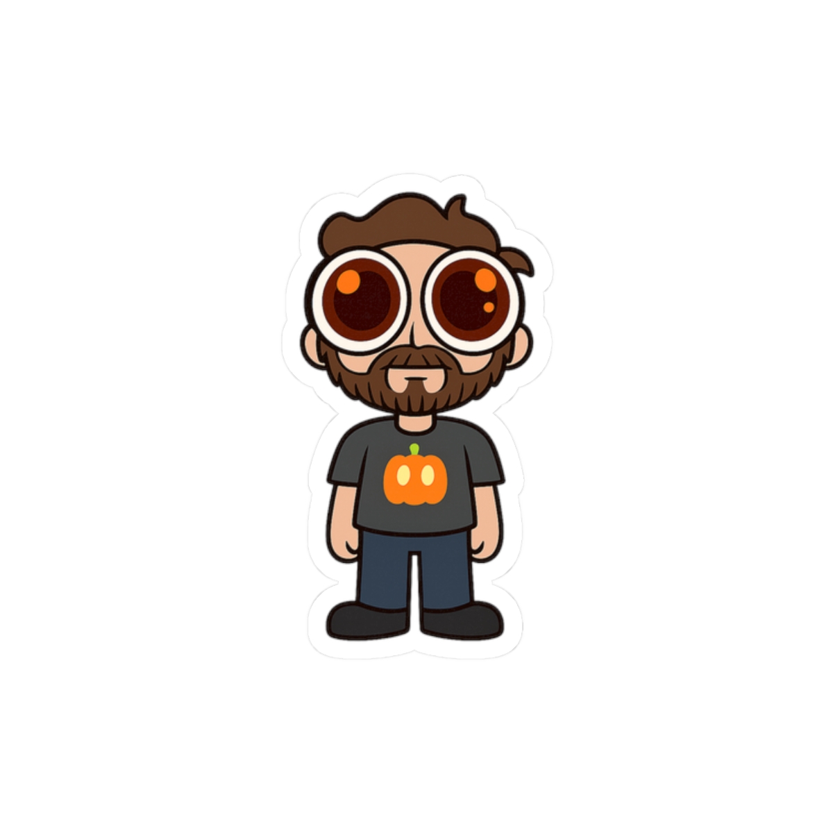 Tiny DougDoug Sticker | Cute Gamer Vinyl Decal - alternate angle 3, merchandise