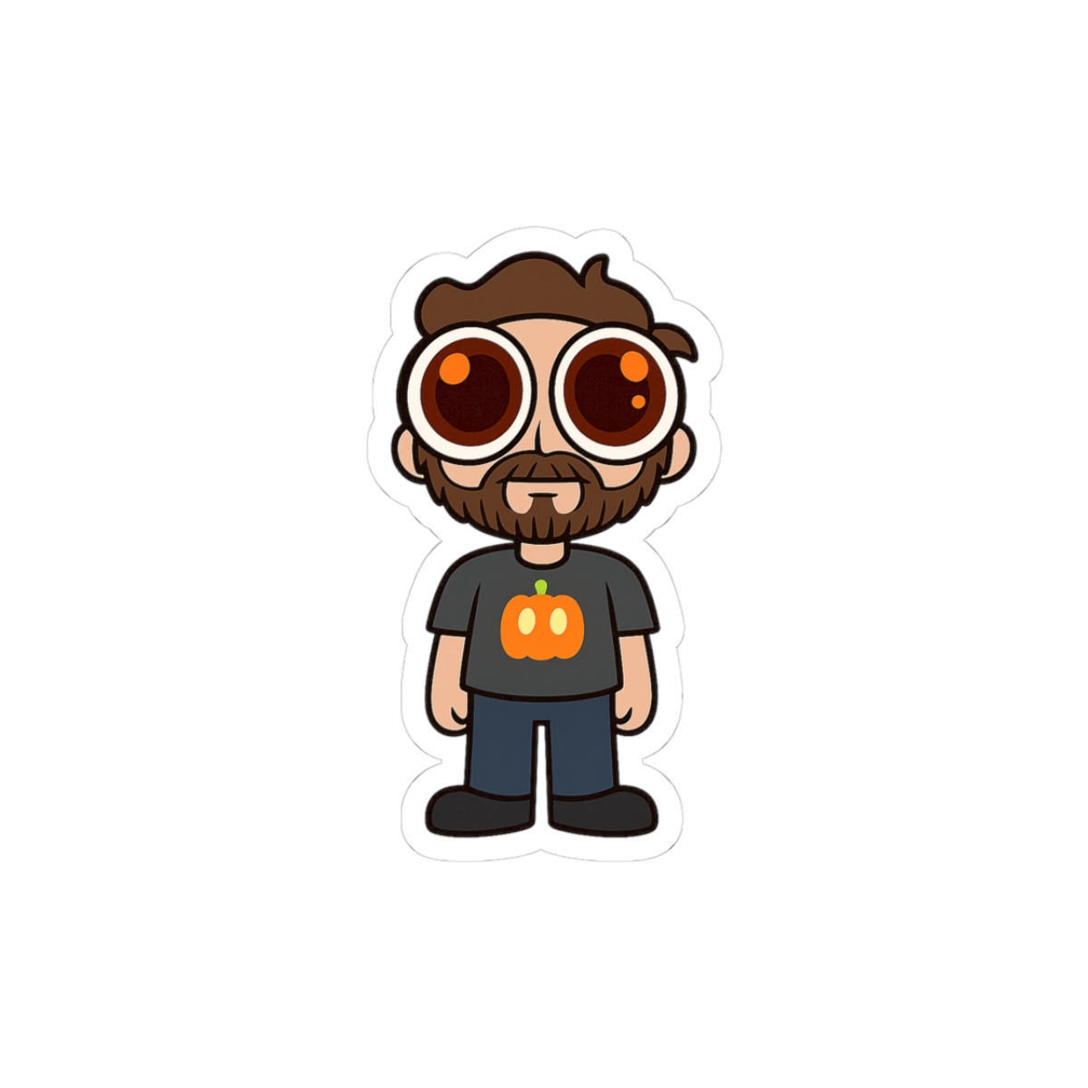 Tiny DougDoug Sticker | Cute Gamer Vinyl Decal - alternate angle 1, merchandise