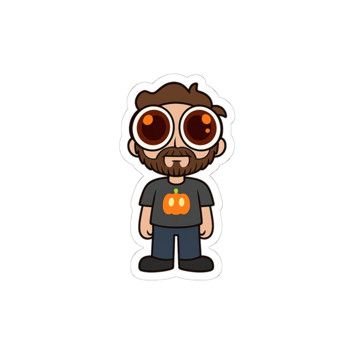 Tiny DougDoug Sticker | Cute Gamer Vinyl Decal - alternate angle 2, merchandise