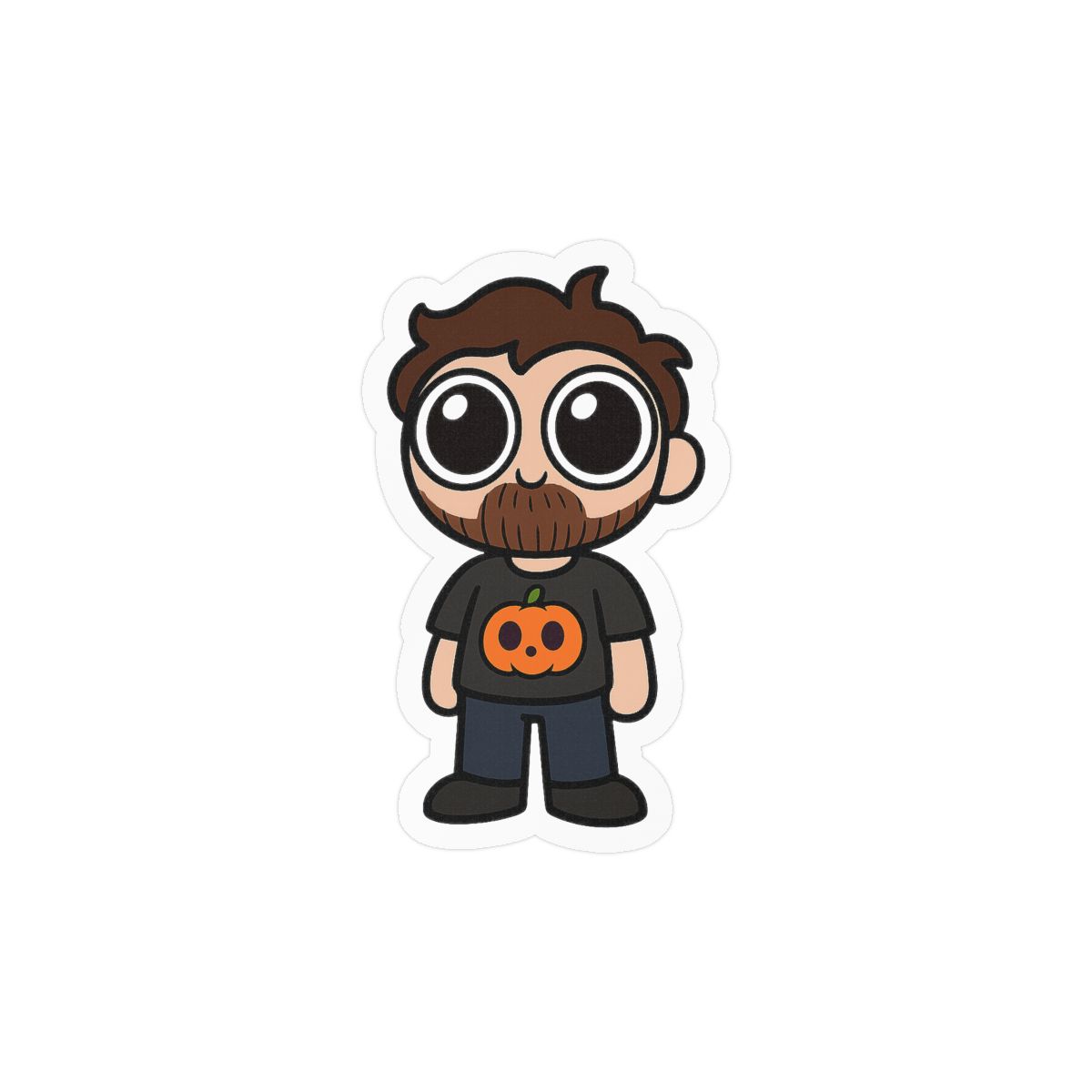 Tiny DougDoug Sticker | Cute Gamer Vinyl Decal - alternate angle 3, merchandise